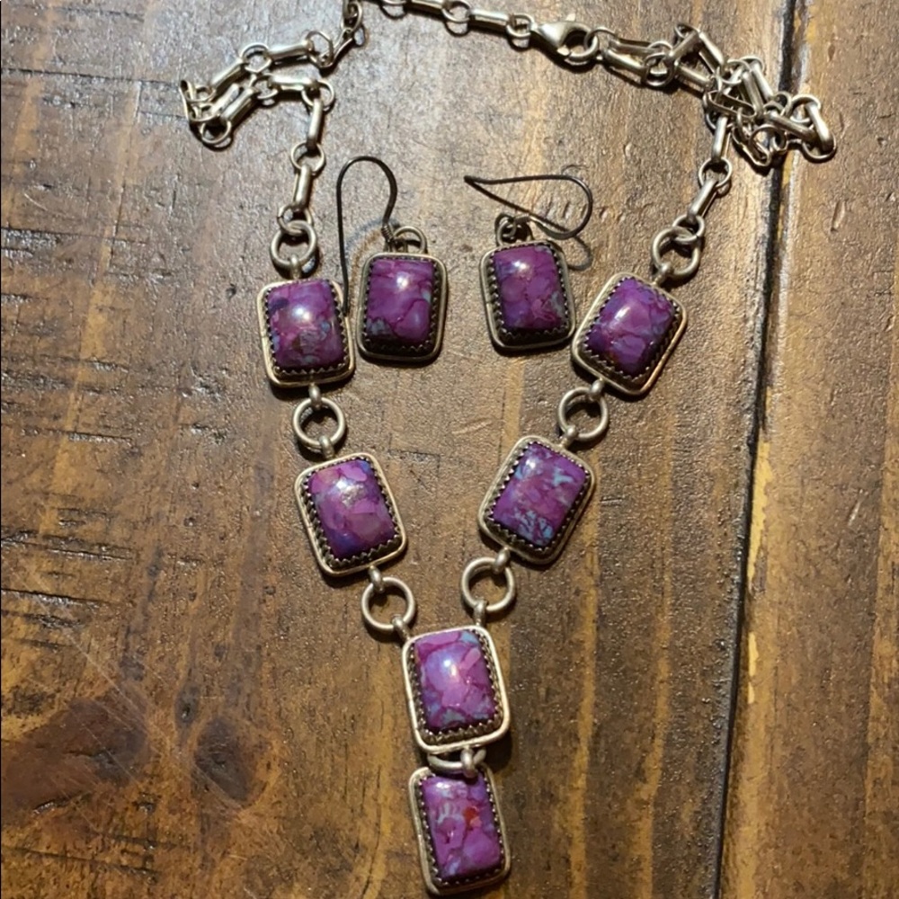 Necklace and earrings